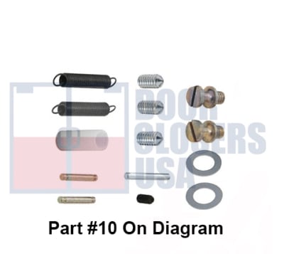 261M Part #10, Body Hardware Package Kit For Cross Bar Rim Panic Exit Hardware