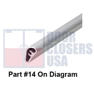 261M Part #14, 48" Length Replacement Aluminum Cross Bar Kit For Cross Bar Rim Panic Exit Hardware