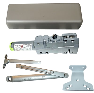 320G 5 in. x 2-1/4 in. Commercial Door Closer, Adjustable Spring Power Size 1-6, Aluminum Finish