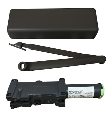 320G 6 in. x 2-1/2 in. Right Hand Commercial Door Closer, Adjustable Spring Power Size 1-5, For Top Jamb Mount (Push Side) Only, Dark Bronze Finish