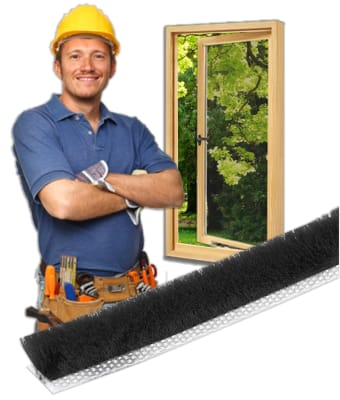 Black Pile Weather Stripping