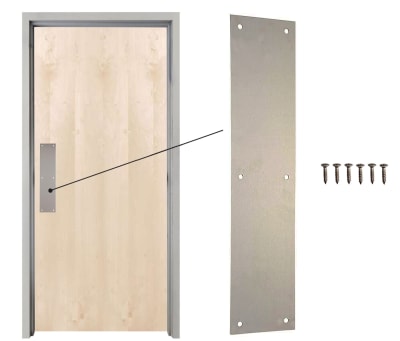 Commercial Wood Door Push Plate