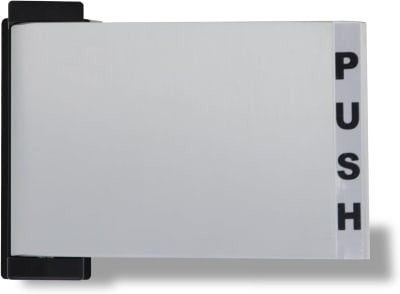 Amarlite Storefront Door Push To The Right Exit Paddle Handle, Aluminum Finish