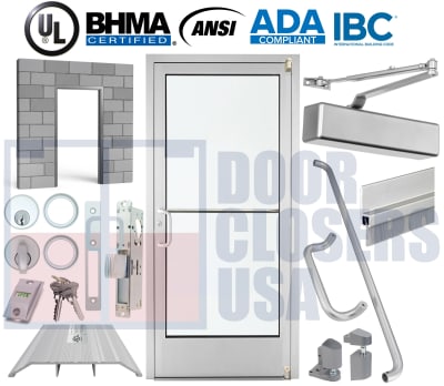 42x84 Narrow Stile Storefront - Block / CMU