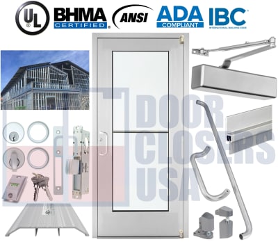 Alumitrex 36x80 Wide Stile Storefront - Steel Stud Veneer