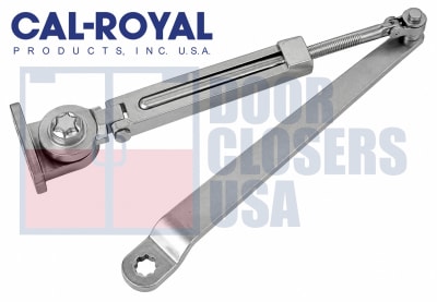 Cal-Royal Hold Open Arm For 500 Series Surface-Mount Door Closer, Aluminum Finish