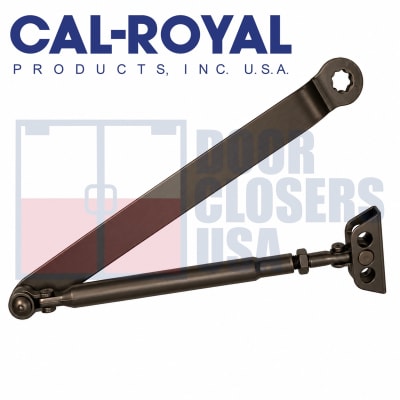 Cal-Royal Regular Arm For 500 Series Surface-Mount Door Closer, Dark Bronze Finish