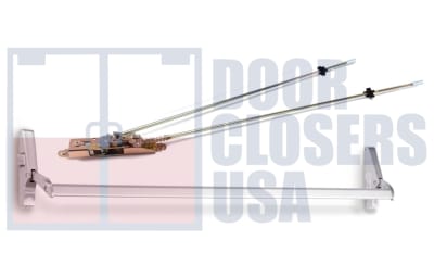 Calibre Door Closers 7085-1-48-LHR-AL Left Hand Reverse Concealed Vertical Rod Panic Exit Device, Aluminum Finish
