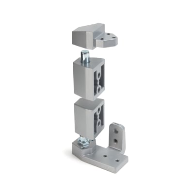Calibre Door Closers PV-3502-AL Right Hand Offset Pivot Set, 1/8 in. Recessed Door, Aluminum Finish