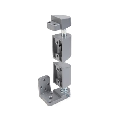 Calibre Door Closers PV-4001-AL Left Hand Offset Pivot Set, Flush Door, Aluminum Finish