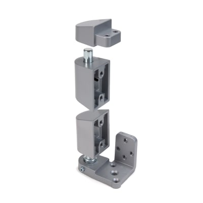 Calibre Door Closers PV-4002-AL Right Hand Offset Pivot Set, Flush Door, Aluminum Finish