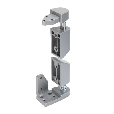 Calibre Door Closers PV-6001-AL Left Hand Offset Pivot Set, 7/64 in. Recessed Door, Aluminum Finish