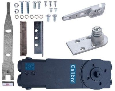 Calibre OHCC Concealed Closer End Load Kit 2, With Center Hung End Load Arm and Universal Threshold or Floor Pivot