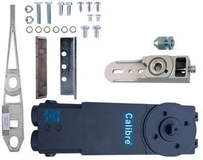 Calibre OHCC Concealed Closer End Load Kit 3, With Center Hung Side Load Arm and Threshold Pivot