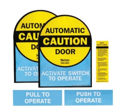 Norton Assa Abloy 5800 ADA EZ Handicap Automatic Door Opener Decal Pack