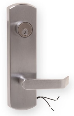 ET25 Electrified Storeroom Trim With Key Overide, 6 Pin C Keyway Mortise Cylinder, For PD25/PD26, Cal Royal 7700 and Von Duprin 98/99 Exit Devices
