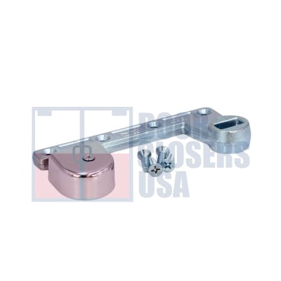 Dorma Right Hand 3/4 in. Offset Bottom Arm Assembly In Polished Chrome Finish For Dorma 3-1/4 in. Width x 11-1/4 in. Length x 2 in Height Floor Closers