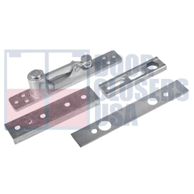 Dorma Walking Beam Pivot For Center Hung Door Applications For 3-1/8 in. Width x 13-7/16 in. Length x 2-3/8 in. Height Floor Concealed Closers, Satin Chrome Finish