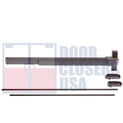 Entrance-Lite PB11 Series Surface Vertical Rod Panic Bar For 48 in. Wide x 120 in. Tall Door, Dark Bronze Finish
