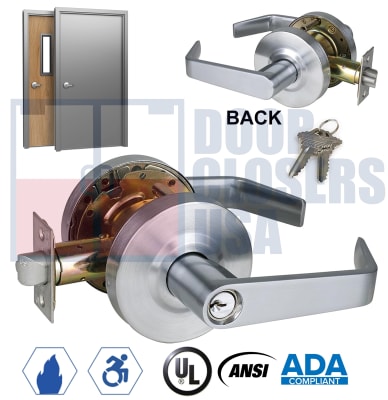ES-600 ADA Grade 2 Storeroom Lever Lock - UL Listed for Metal/Wood Doors