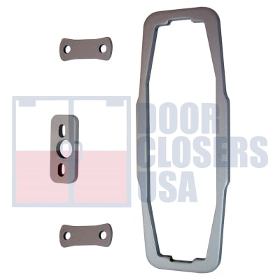 Global Door Controls Shim Kit For 1-15/16 in. Wide x 6-1/8 in. Tall Chassis Head, 1-7/8 in. Tall Push Bar Surface Vertical Rod Panic Bar