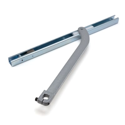 International Door Closers 3010-JO-AL Offset Slide Arm Assembly, Aluminum Finish For 300 Series Overhead Concealed Closer