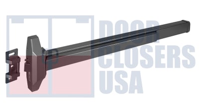 International Door Closers 5610S-48-US20A Narrow Stile Rim Panic Hardware For 48 in. Wide Door, US20A Finish