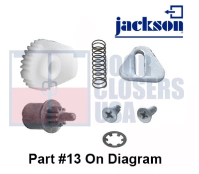 Jackson 1095 Part #13, Back Plate Hardware Package Kit For Cross Bar Rim Panic Exit Hardware