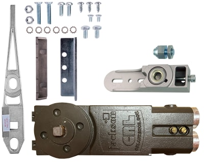 Jackson OHCC Concealed Closer Side Load Kit 3, With Center Hung Side Load Arm and Threshold Pivot (1-1/2 in. Door Rail Depth)