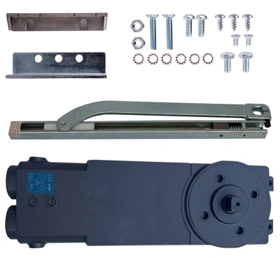Kawneer Husky 2 OHCC Concealed Closer Track Arm Kit, With Offset Hung Slide Track Arm