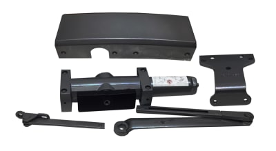 LCN 6-3/4 in. x 2-3/8 in. Commercial Door Closer, Adjustable Spring Power Size 1-6, Dark Bronze Finish