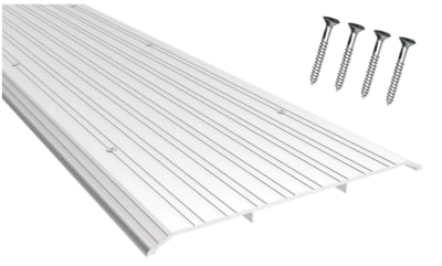 Amarlite 10 in. Wide x 1/2 in. Tall x 72 in. Length Commercial Storefront Double Door Bottom Threshold, Aluminum Finish