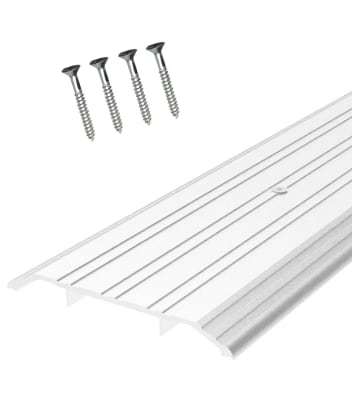 Kawneer  5 in. Wide x 1/2 in. Tall x 48 in. Length Commercial Storefront Door Bottom Threshold, Aluminum Finish