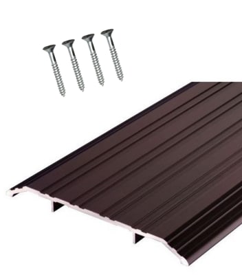 Pemko 36 in. Length Commercial Door Threshold, 6 in. Wide x 1/2 in. Height, With Pre-Drilled Holes, Dark Bronze Finish