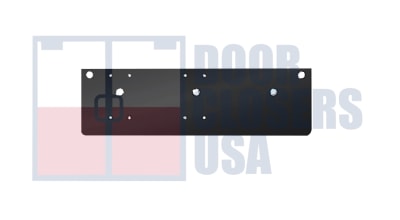 Phoenix Architectural Hardware 5 in. x 2-1/4 in. Surface Mount Door Closer - Pull Side Mount Drop Plate, Black Finish