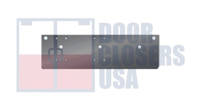 Phoenix Architectural Hardware 5 in. x 2-1/4 in. Surface Mount Door Closer - Pull Side Mount Drop Plate, Dark Bronze Finish