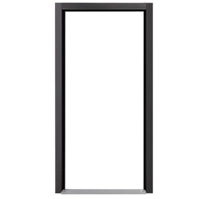 Replacement 36 in. x 84 in. Left Hand Commercial Storefront Door Frame, 1-3/4 in. x 4-1/2 in, With Door Stop and Weatherseal, No Hinge Prep, Specify Lock Strike Hole Location, Dark Bronze Anodized Finish