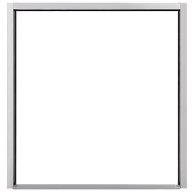 Replacement 72 in. x 84 in. Commercial Storefront Double Door Frame, 1-3/4 in. x 4-1/2 in, With Door Stop and Weatherseal, No Hinge Prep, Clear Anodized Finish