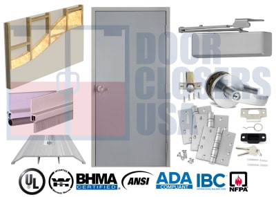Steel-Liteâ„¢ RHR Exterior Hollow Metal Door - KD Punch & Dimple Frame w/ Welded Anchors (RO 40-1/2" x 86-1/4")