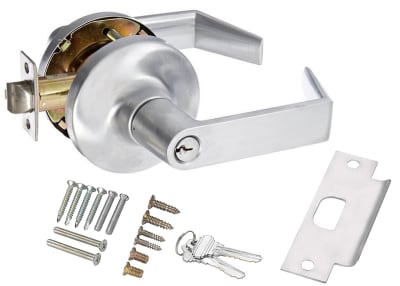 Steel-Lite Grade 1 Commercial Metal Door Lock With Free Wheeling Clutch Lever