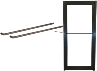 ADA Dark Bronze BTB Single Bend Push Bars