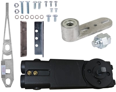 Vistawall OHCC Concealed Closer Side Load Kit 2, With Center Hung Side Load Arm and Threshold Pivot (1 in. Door Rail Depth)