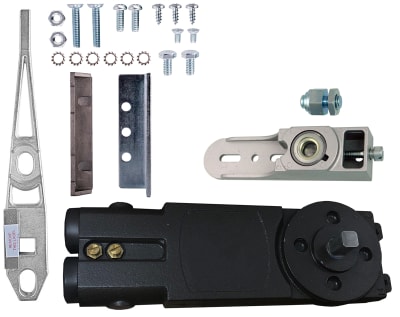 Vistawall OHCC Concealed Closer Side Load Kit 3, With Center Hung Side Load Arm and Threshold Pivot (1-1/2 in. Door Rail Depth)
