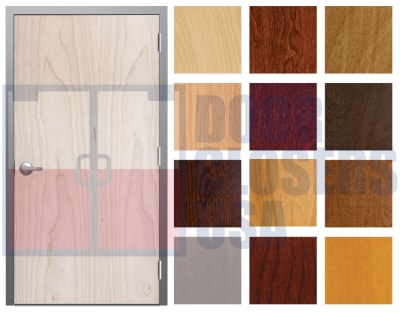 Wood-Lite Architectural Grade 36 in. x 80 in. (3068) Interior Right Hand Reverse Commercial Wood Door and 16 Gauge Steel Knock Down Drywall Frame, Rotary Cut Natural Birch Veneer, Solid Particle Core, and Hardware (3-4 Week Production Time)