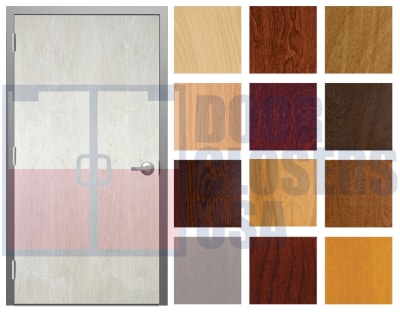 Wood-Lite Architectural Grade 36 in. x 84 in. (3070) Interior Left Hand Reverse Commercial Wood Door and 16 Gauge Steel Knock Down Drywall Frame, Plain Sliced White Birch Veneer, Solid Particle Core, and Hardware (3-4 Week Production Time)