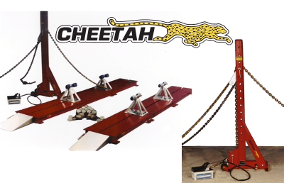Star-A-Liner Cheetah Floor Rack System auto body collision repair frame rack