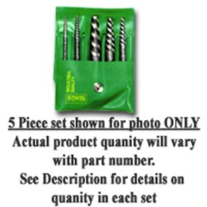5 PIECE SPIRAL FLUTE  EXTRACTOR SET