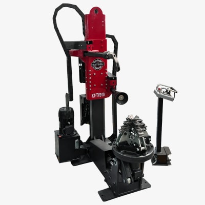 KATOOL KT-TV910 hydraulic truck tire changer with wheel clamp and control stand