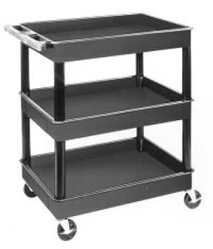 3-Shelf Plastic Service Cart