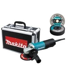 Makita MAK9557PBX1 - 4-1/2" Angle Grinder with Diamond Blade and 4 Grin
